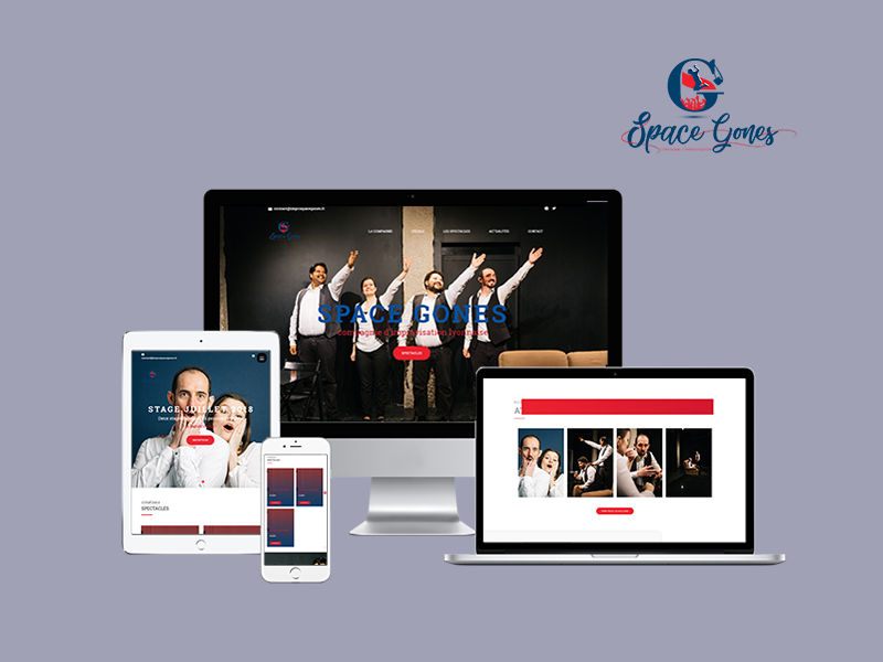 Site web compagnie de théâtre Space Gones